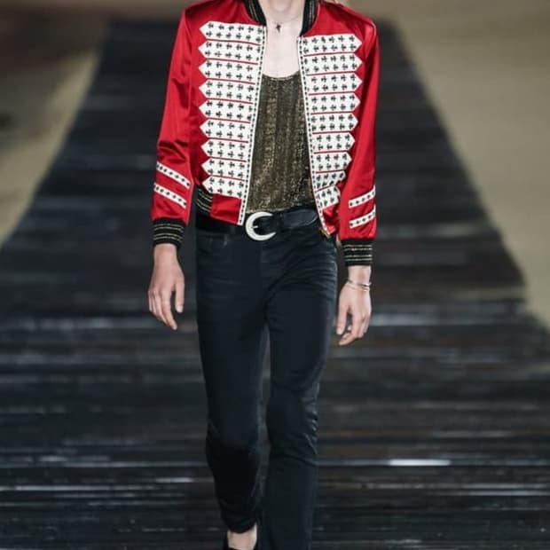 [BTS 지민님 착용] 생로랑 20ss 나폴레옹 봄버 자켓