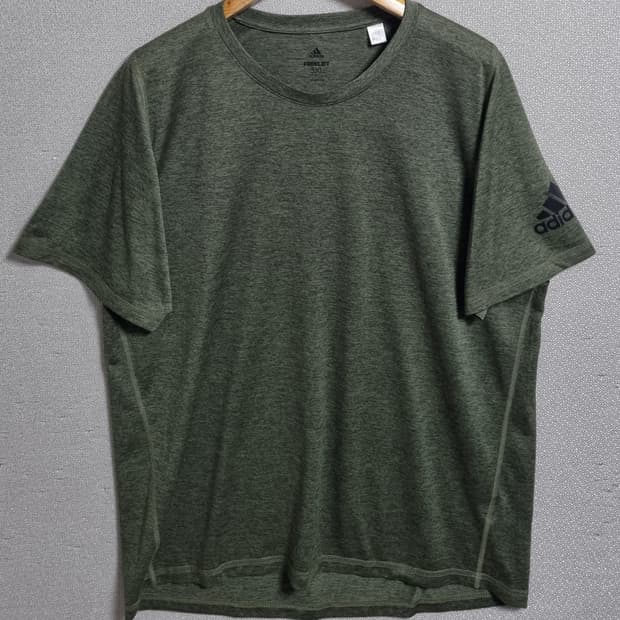 3XL ) 아디다스 프리리프트 카키그레이 기능성 반팔티