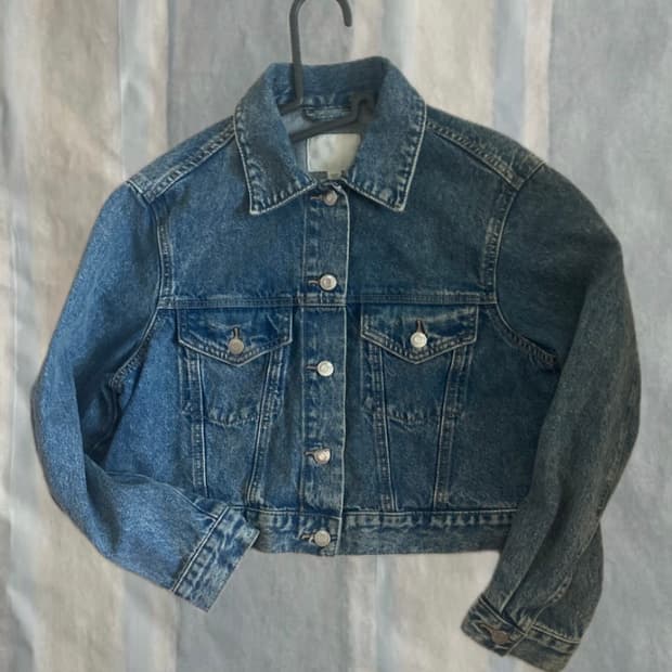 H&M cropped denim jacket
