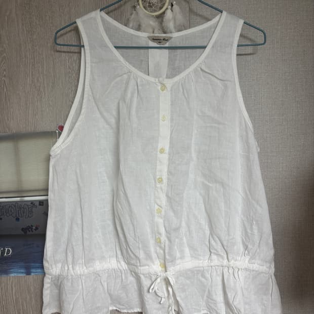 빈티지 모리걸 SM2 화이트 슬리브리스