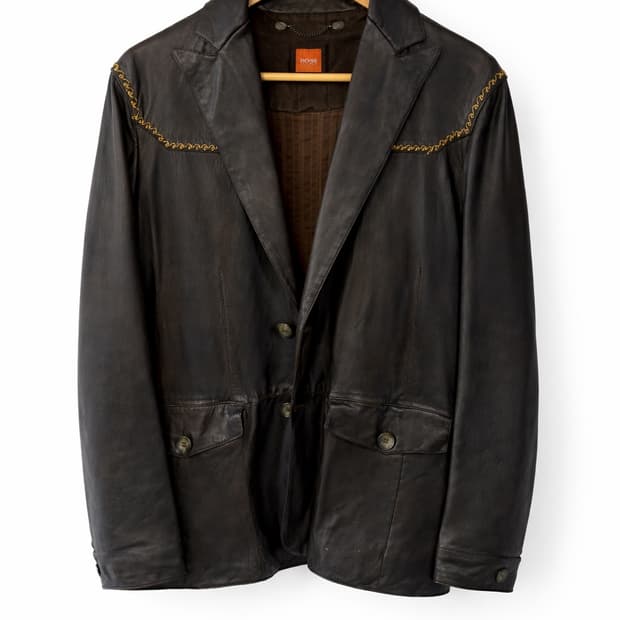 HUGO BOSS 휴고보스 레더 자켓