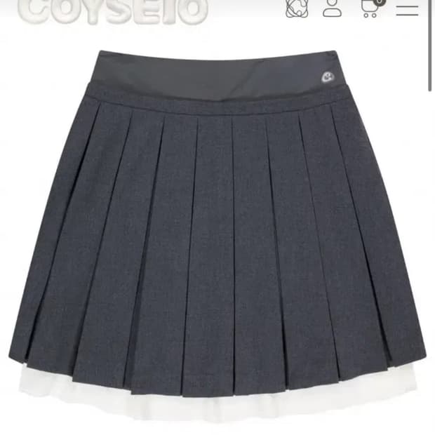 코이세이오 더블 플리츠 스커트 0사이즈
