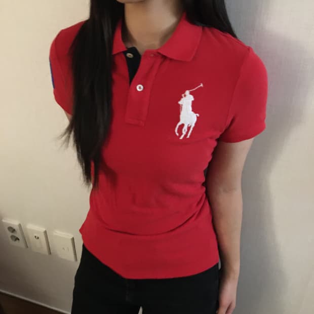 폴로 랄프로렌 레드 빅포니 PK 티셔츠