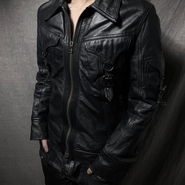 Yasuyuki Ishii Goatskin Leather Jacket  