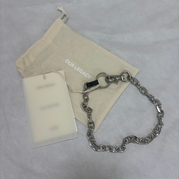 [새상품] 아워레가시 라돈 브래스 키체인 매트 니켈 벨트 체인, 목걸이