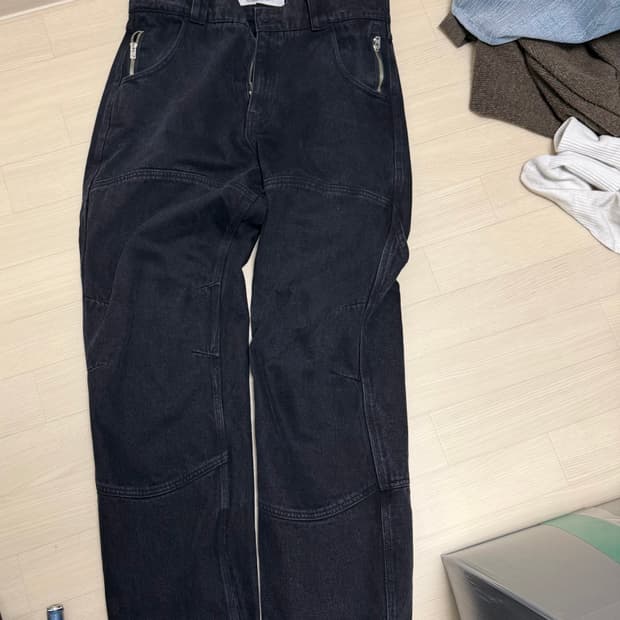 플라스틱프로덕트 MPa CALF POCKET PANTS (BLACK)