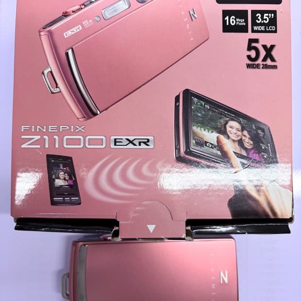 신품급 풀박스 Fujifilm finepix z1100exr 코랄핑크
