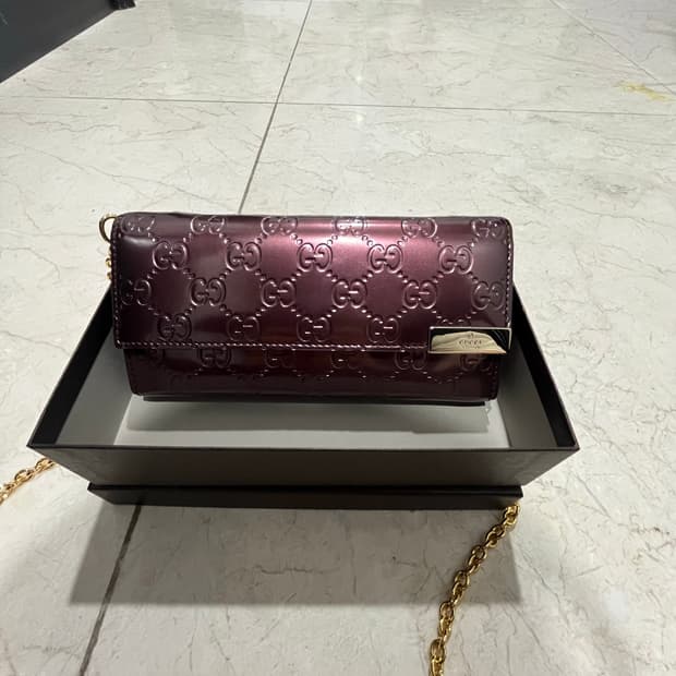 새상품)구찌 장지갑 체인 