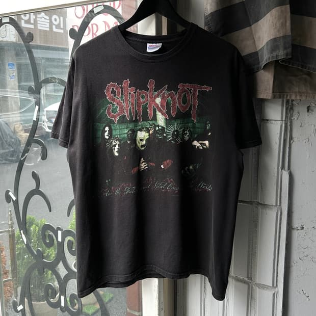 00‘s OG 슬립낫 티셔츠 빈티지 밴드티 밴드 티셔츠