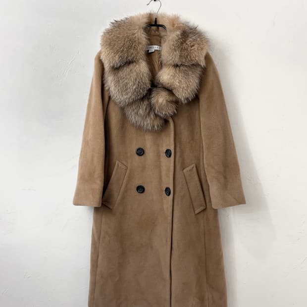 MARELLA by Max Mara 폭스퍼 트리밍 코트