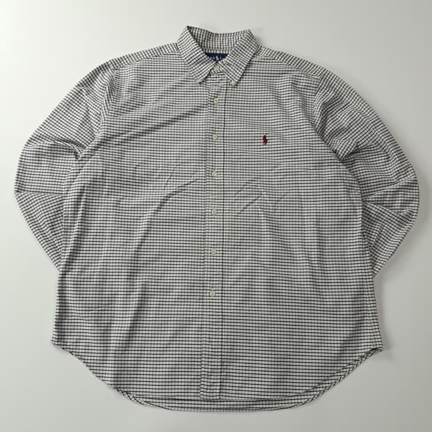 CA501 XL 폴로 00s 홍콩판 화이트네이비 마이크로체크 셔츠 남방