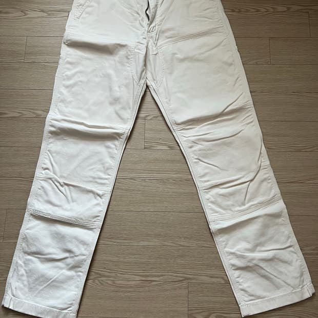 칼하트 릴렉스핏 더블니 아이보리 팬츠 36x34