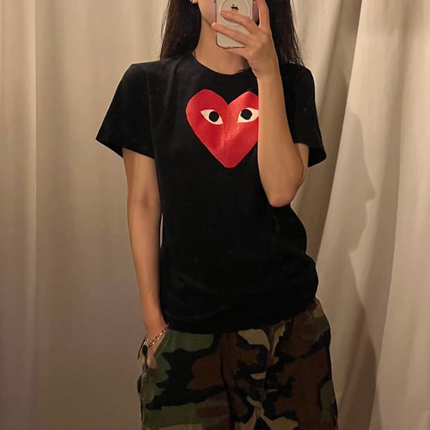 꼼데가르송 와펜 반팔티셔츠