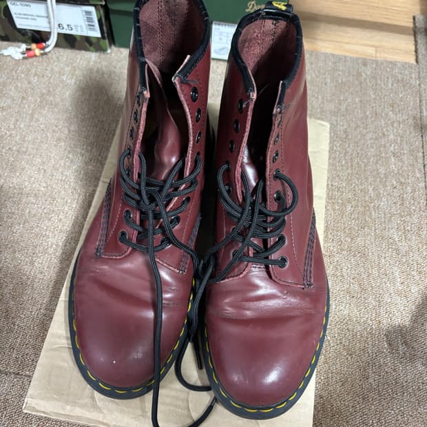 닥터마틴 체리레드 부츠