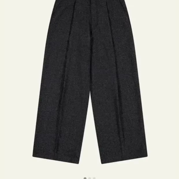 웨이비니스 딥 원턱 헤링본 팬츠 차콜 [3]