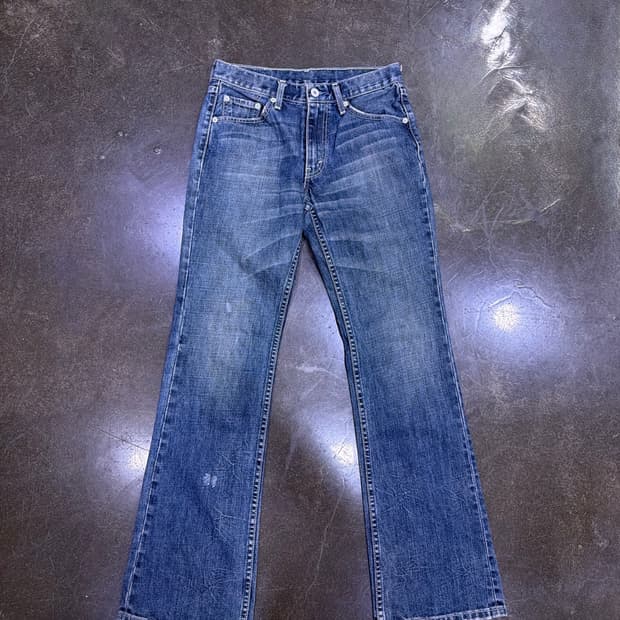 리바이스 517 00's 빈티지 워싱 부츠컷 플레어 데님팬츠 30