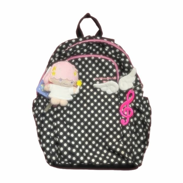 블랙 도트 백팩 🎀
