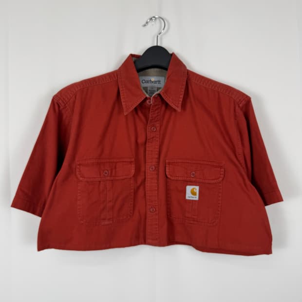 b270) 칼하트 워크 크롭셔츠