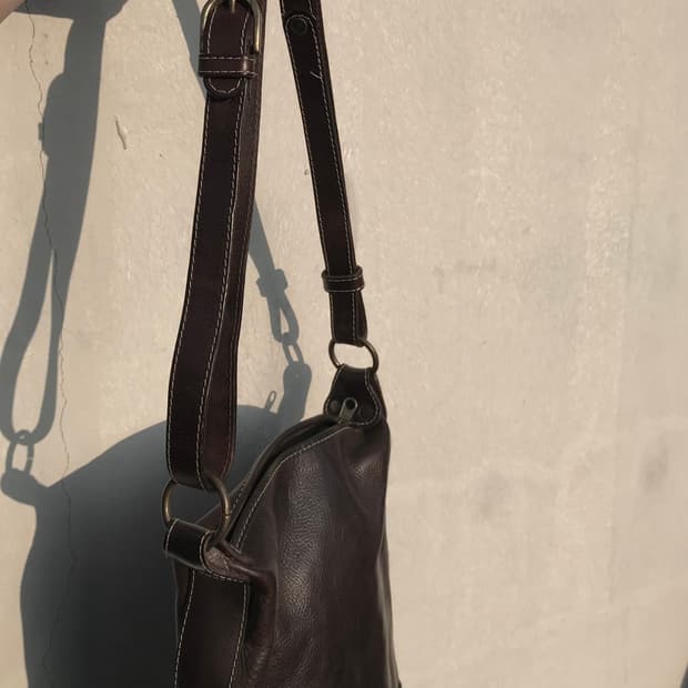 다크 브라운 이태리 빈티지 가죽 가방