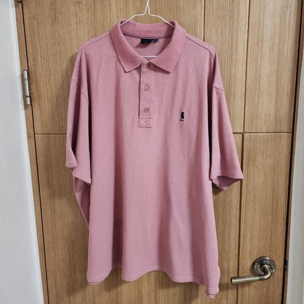 (XL)예일 오버핏 카라 반팔 티셔츠