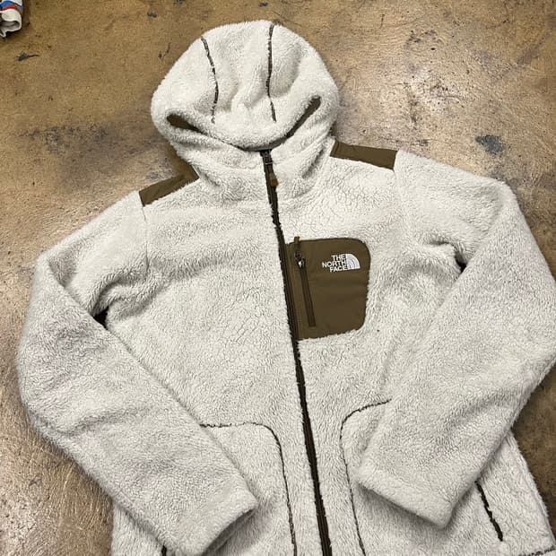 [정품/M] 노스페이스 후리스 후드집업 아이보리 b10