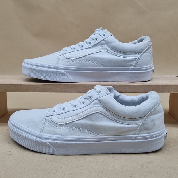 반스 올드스쿨 화이트 여성스니커즈240