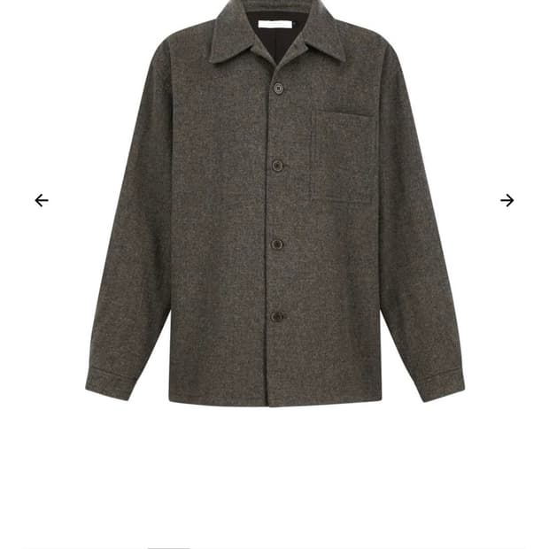 아모멘토 23fw 울셔츠 라이트 브라운