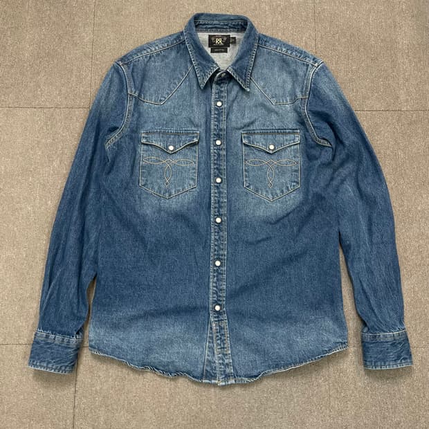 RRL 랄프로렌 더블알엘 웨스턴 데님셔츠 
