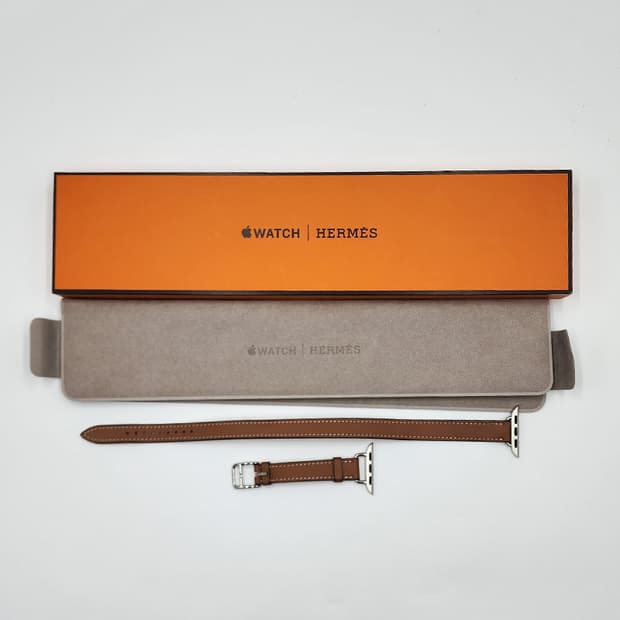 애플X에르메스 애플워치 시리즈8 41mm 용 골드 더블 스트랩