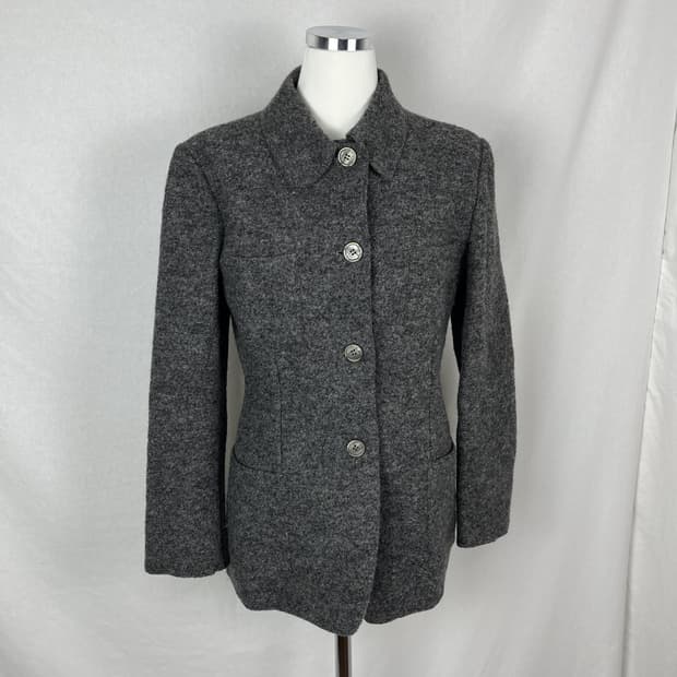 Vintage (maede in Italy) 울 셔츠 자켓 