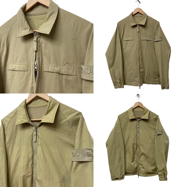 스톤아일랜드 나일론 코튼 양면 자켓