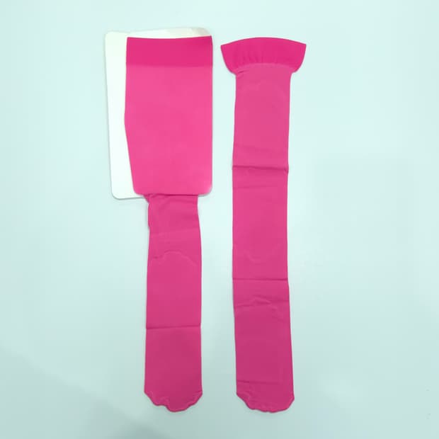 핫핑크 무지 반스타킹