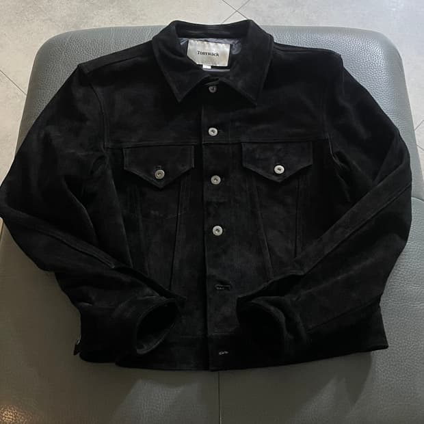 토니웩 24fw 스웨이드 트러커 자켓 L