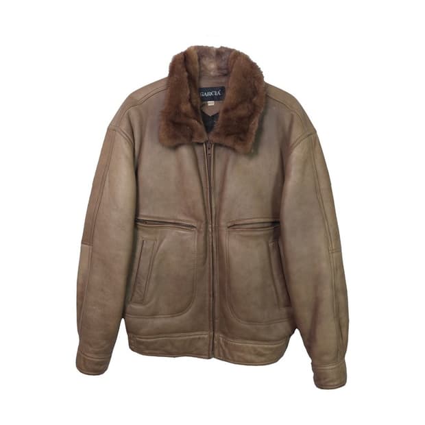 GARCIA 리얼 양털 무스탕 스타일 가죽 자켓 M