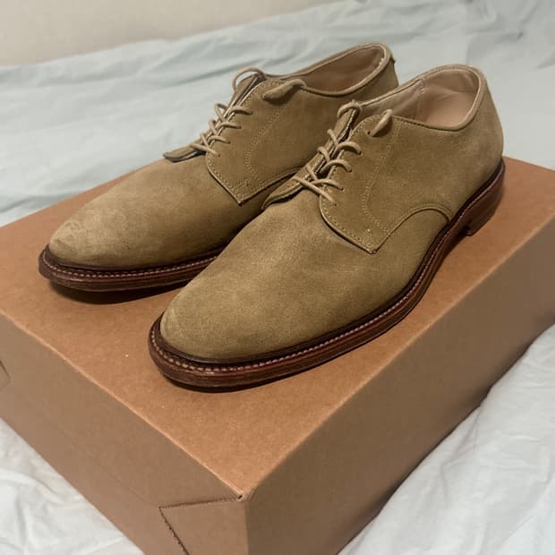 Alden 알든 29332F 언라인드 탄 스웨이드 더비 11D