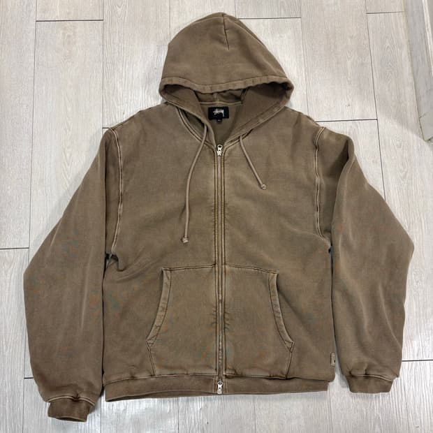 [XL] Stussy Waffle Lined Zip Hoodie