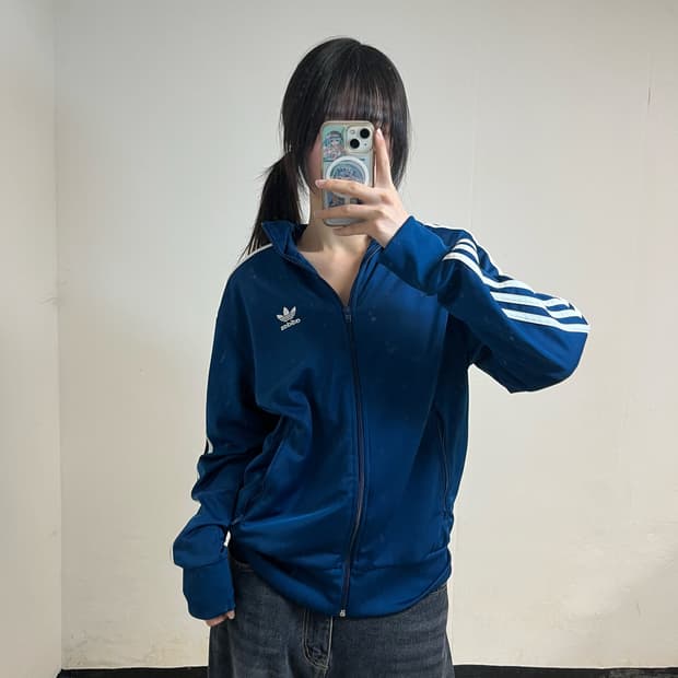 Adidas new firebird indigo blue jersey