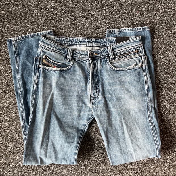 DIESEL 디젤 지퍼 스터드 디테일 청바지 W31 L32