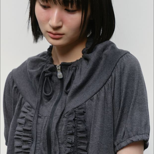 타입서비스 러플 집업 포켓 탑