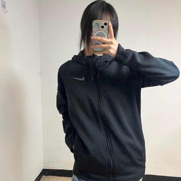 Nike Black Hooded Track Jacket