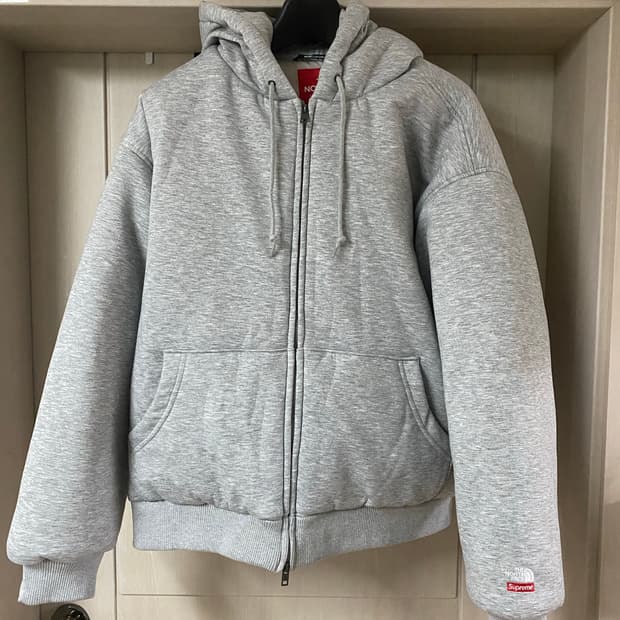 슈프림 노스페이스 다운 후드 패딩 