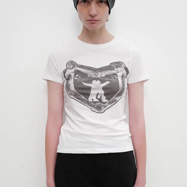 Open yy 오픈와이와이 반팔 티셔츠 허그 앤 하트 hug&heart