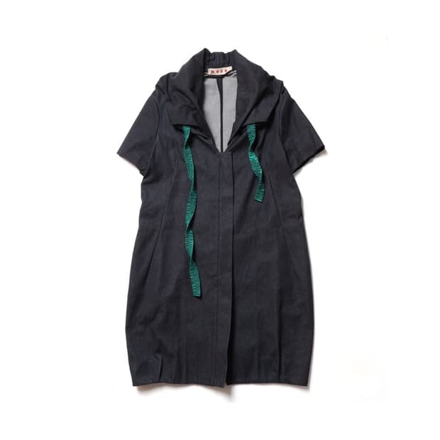 마르니 Marni Front Zip Denim Dress 
