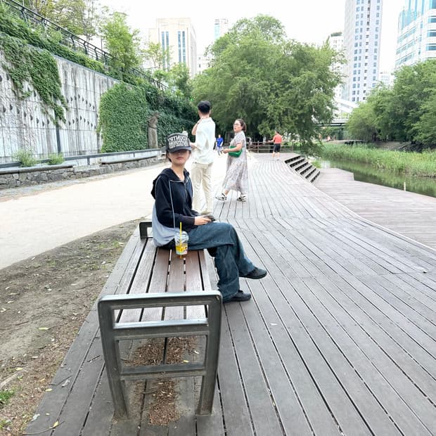 사카이 후드집업 블루