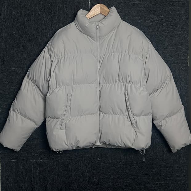 지오다노 여성 숏패딩 S 라이트 베이지