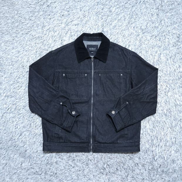 게스) XXL 남자 흑청자켓 데님자켓 / 왕눈이샵
