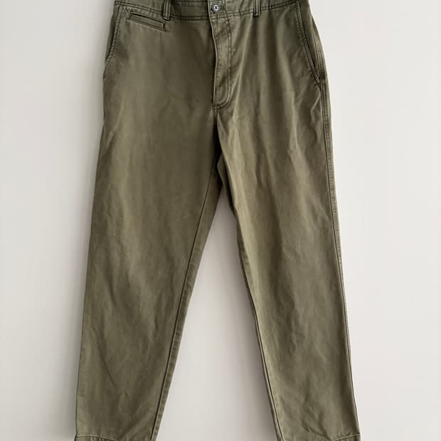 바나나 리퍼블릭 카키색 남성 면바지