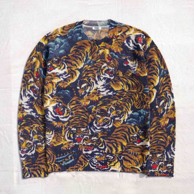겐조 플라잉 타이거 니트 스웨터