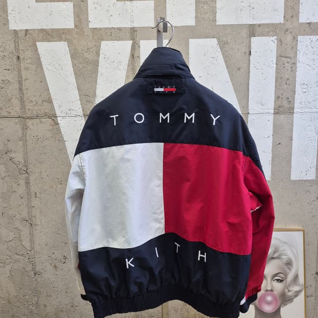 타미힐피거 리버시블 빅로고 대장급점퍼