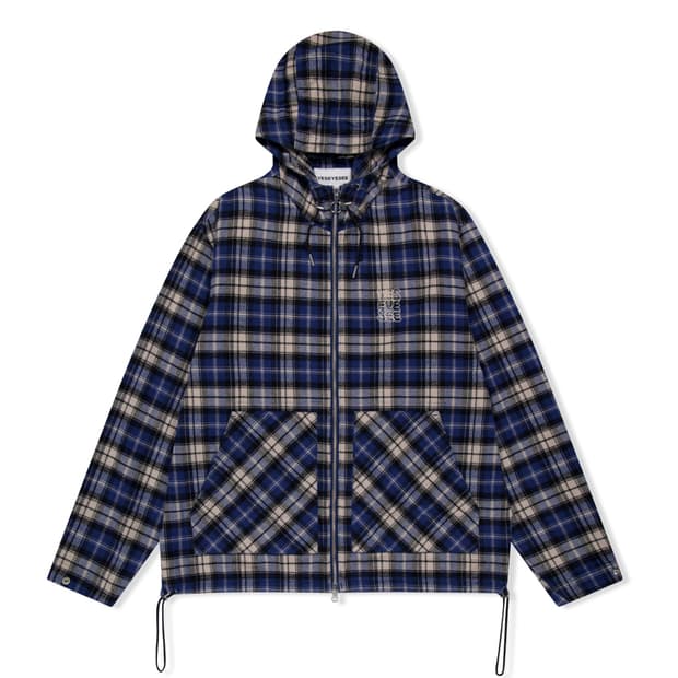 예스아이씨 Plaid Wing Jacket Blue 